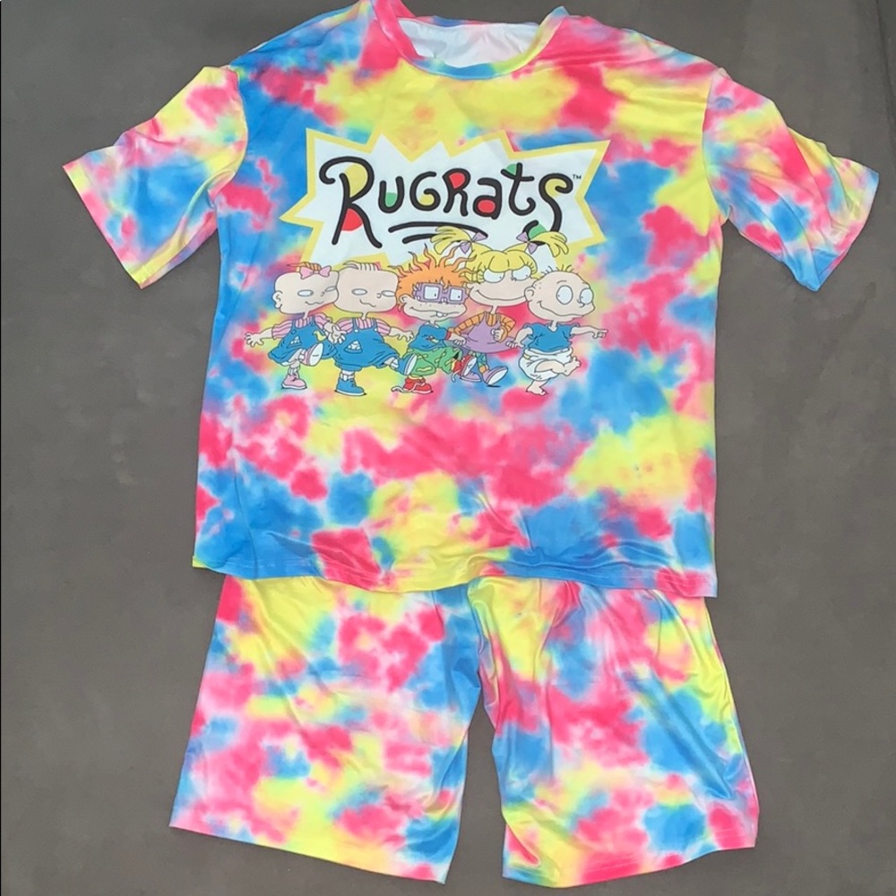 NEW! 2 piece tie dye short set.